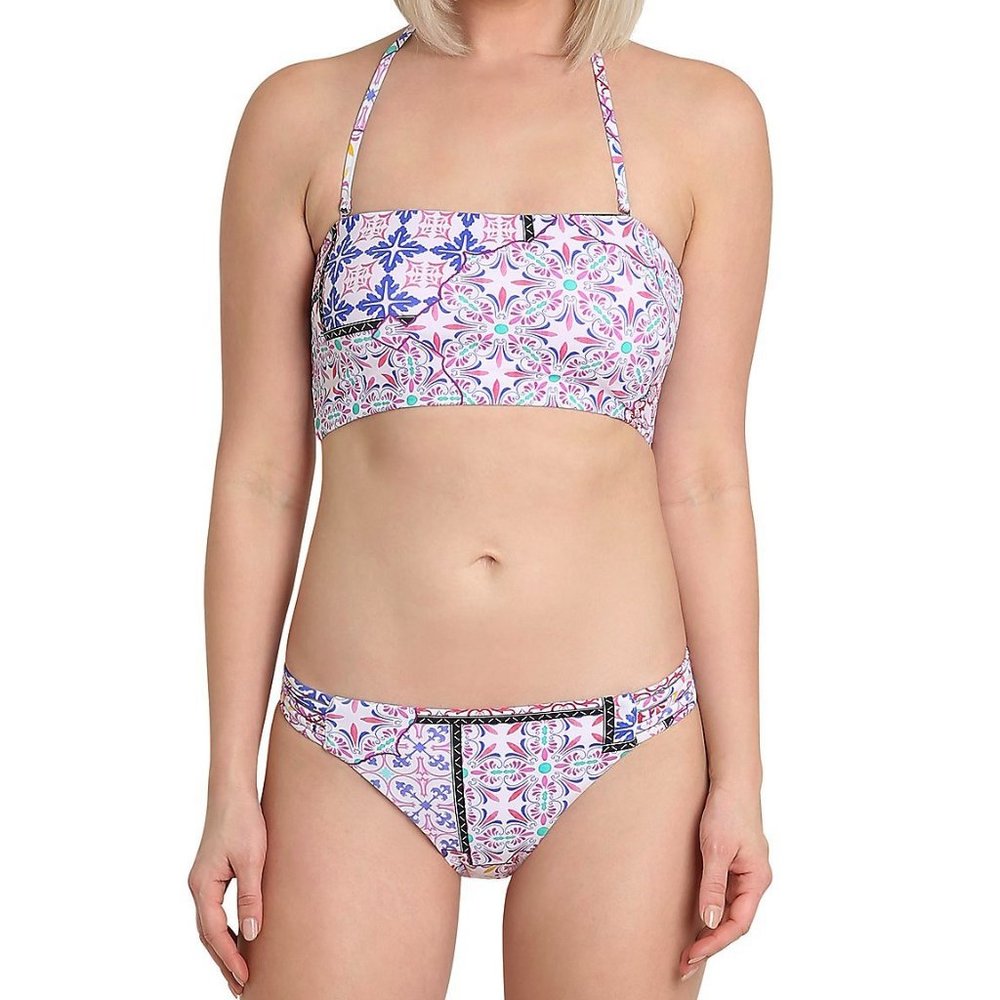 Nanette Lepore Patchwork Bandeau Top & Bikini 8